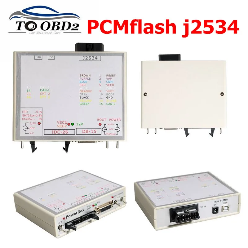 

2019 Newest Power Box for PCMFlash KTM JTAG Works For KTMFLASH ECU to J2534 Device White Box KTM FLASH Free Shipping