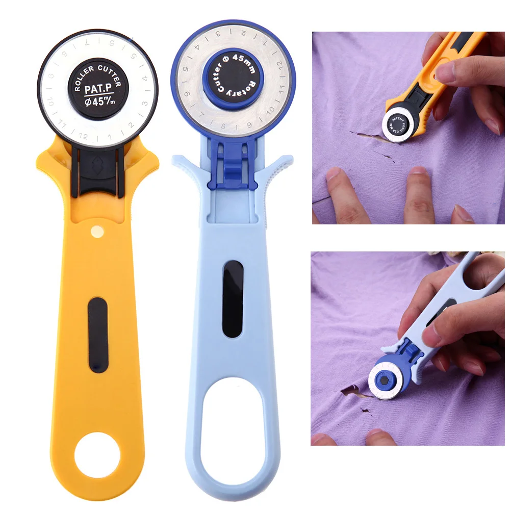 

28/45mm Patchwork Roller Wheel Round Knife Cloth Knife Fabric Cutter Tool Cloth Craft Tools Sewing Tools Accessories