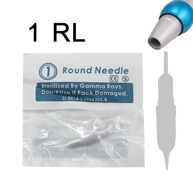 

10pcs professional high quality permanent makeup needles 1rl liberty cartridge tattoo needle for charmant needle tattoo machine