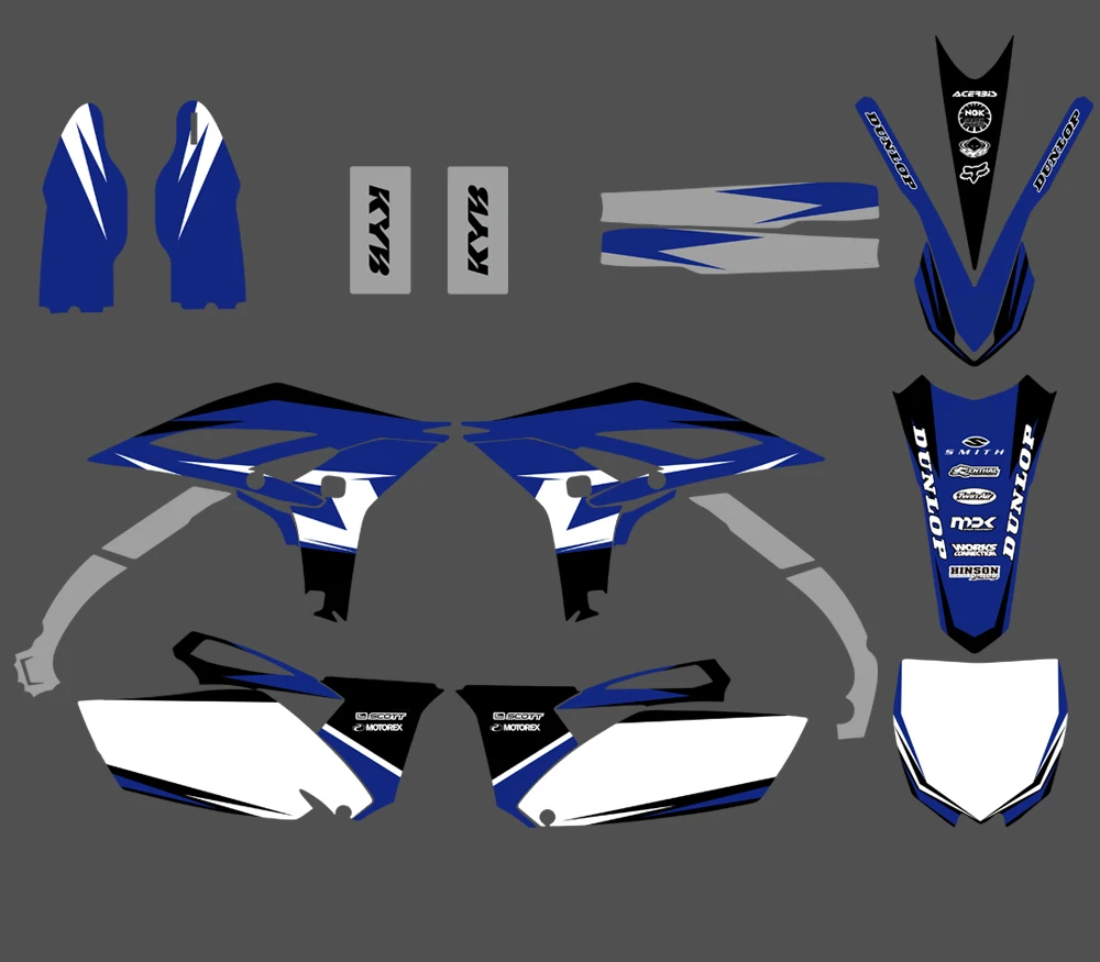 New Style TEAM GRAPHICS DECALS STICKERS FOR Yamaha YZ250F YZF250 YZF