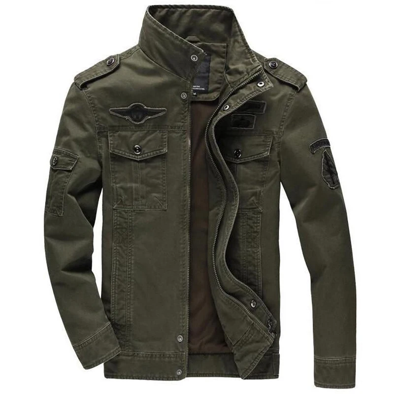 Jacket Men Cotton Jean Military Jackets 