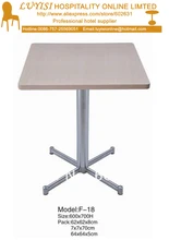 Cocktail coffee Square able,stainless steel base,MDF top,kd packing 1pc/carton,fast delivery