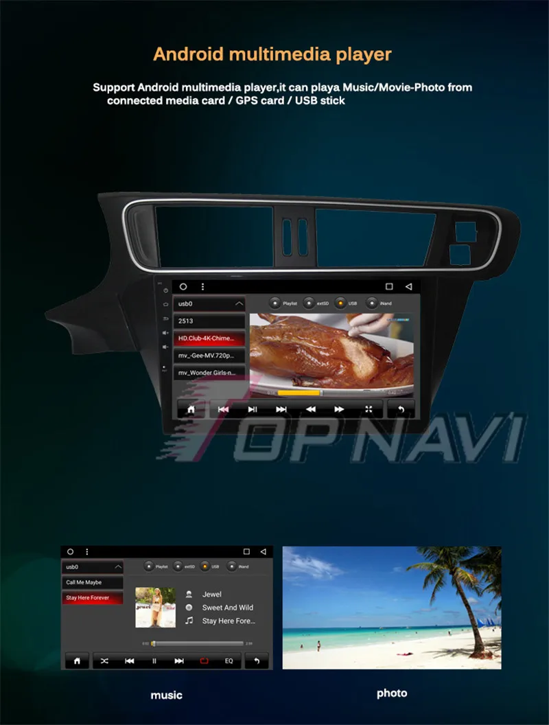 android car media For Citroen C3-XR 2014
