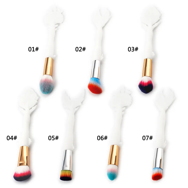 

1pcs Fish Shape Makeup Brush Set Foundation Blending Power Eyeshadow Contour Concealer Blush Cosmetic Beauty Make Up #257031