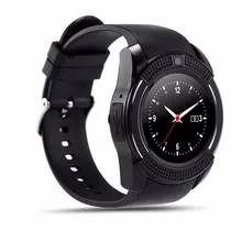 Sports Round Smart Watch V8 Full Screen Support TF SIM Card Bluetooth Smartwatch For Android Quad-band multi-langual PK dz09 u8