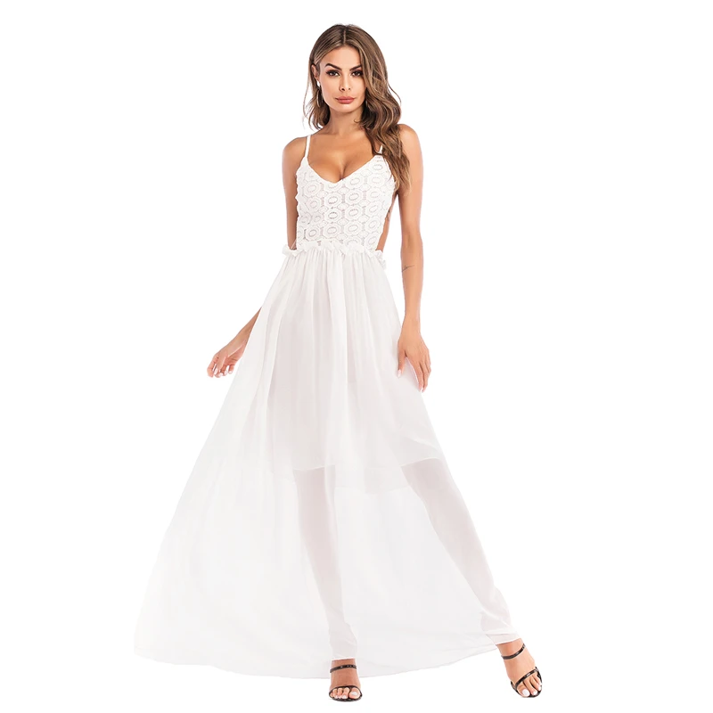 white goddess dress