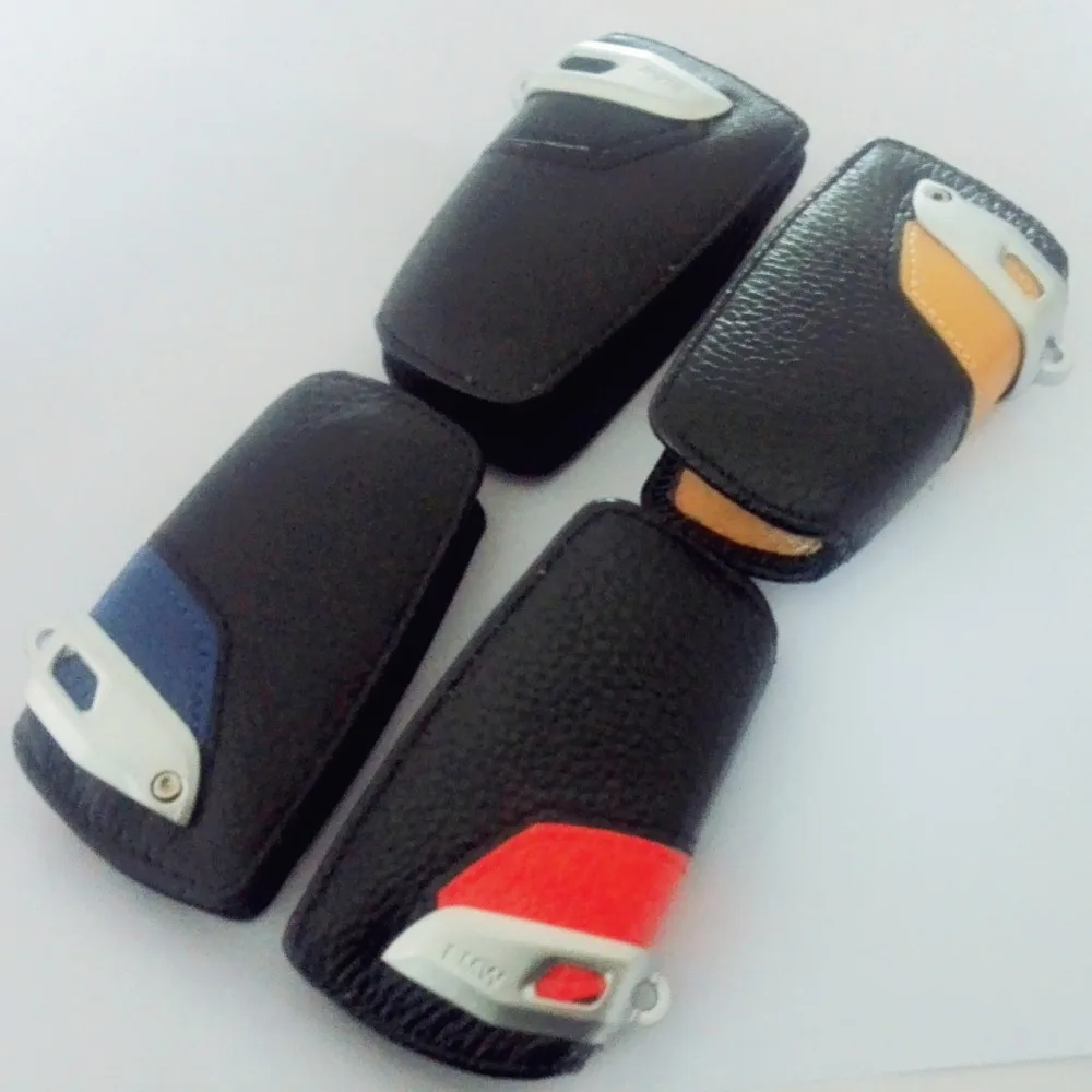 Color leather car key case key wallet For bmw x1 x3 x4 x5 x6 116i 118i 320i 316i 325i 330i F10 M1 M3 M5 F20 F30 530i