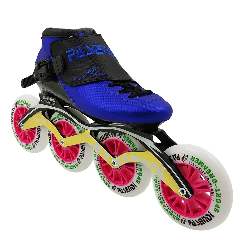 PASENDI المهنية سرعة التزلج أحذية 4 Patines الكبار الأسطوانة تزلج الأطفال المبتدئين حذاء تزلج بعجلات أحذية النساء الرجال الاطفال حذاء