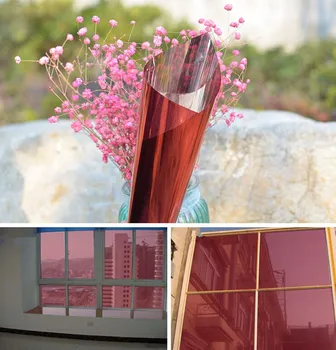 

SUNICE 152CMx500CM One Way Vision Mirrored Effect Window Film Heat Insulation/Decoration Stick Clear Window Glass Tint Vinyl