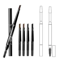 5 цветов стойкий для бровей карандаш рисунок мягкий и гладкий модный бровей двуглавый автоматический карандаш для бровей