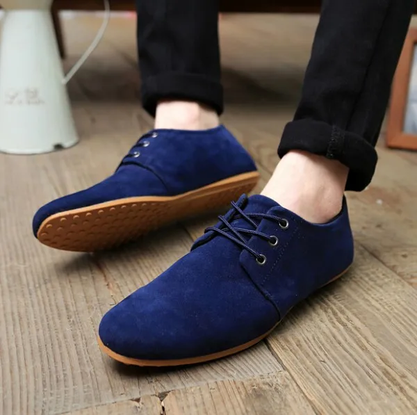 Hot Sale Spring Autumn Fashion Men Shoes Mens Flats Casual Suede Shoes Comfortable Breathable ...