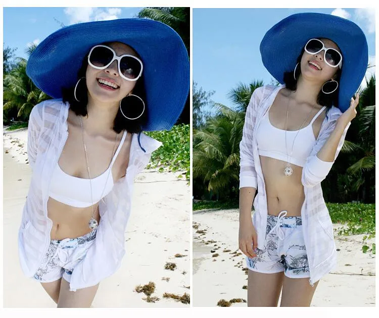 2015 Fashion Seaside Sun Visor Hat Female Summer Sun Hats For Women large Brimmed Straw Sun Hat Folding Beach Girls Wholesale HTB1AKiqMVXXXXamXpXXq6xXFXXXe - 2015 Fashion Seaside Sun Visor Hat Female Summer Sun Hats For Women large Brimmed Straw Sun Hat Folding Beach Girls Wholesale