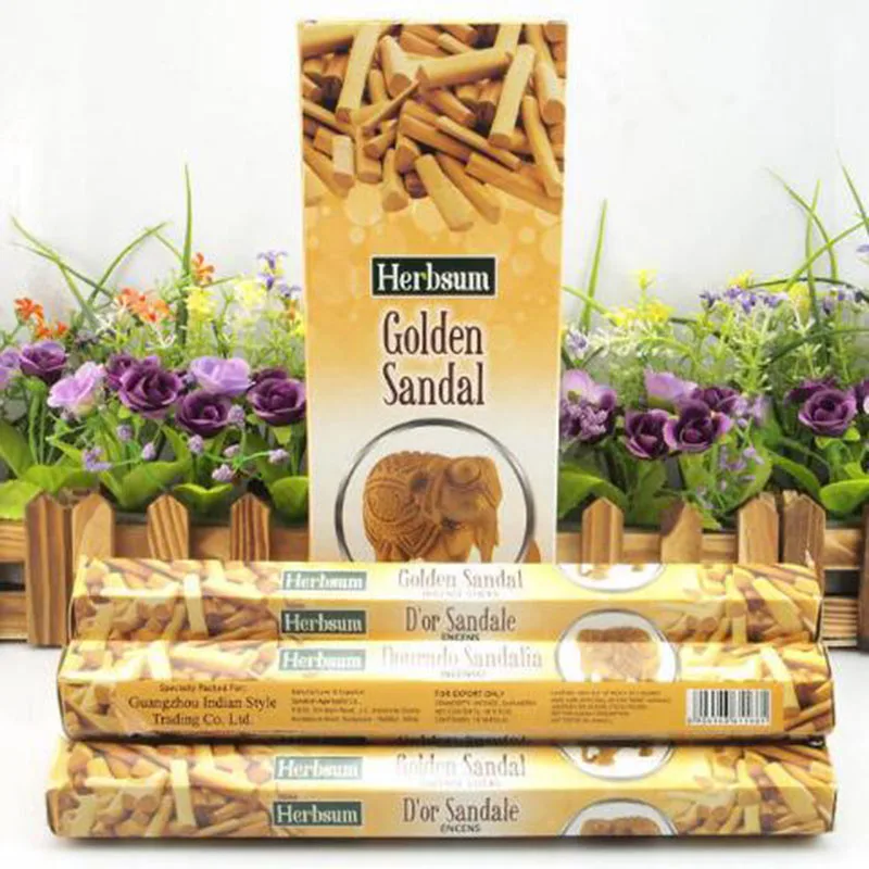 

India Incense Natural Reflux Incense Stick Flower Fragrant Reflux Aromatherapy Sandalwood Stick Incense A Big with 6 Small Boxes
