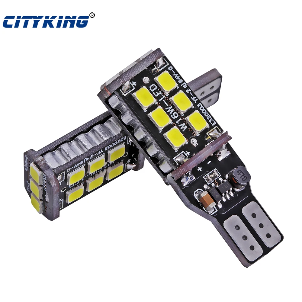 2 x T10 canbus led W16W LED CANBUS T10 15led 2835 led High Power Light