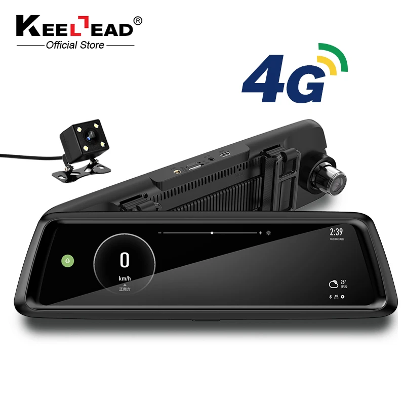 

CARRVAS 4G 9.88" IPS DVR Car 1080P Dual Lens Car DVR Camera Auto Bluetooth FM Rearview Mirror Video Recorder GPS Navigation