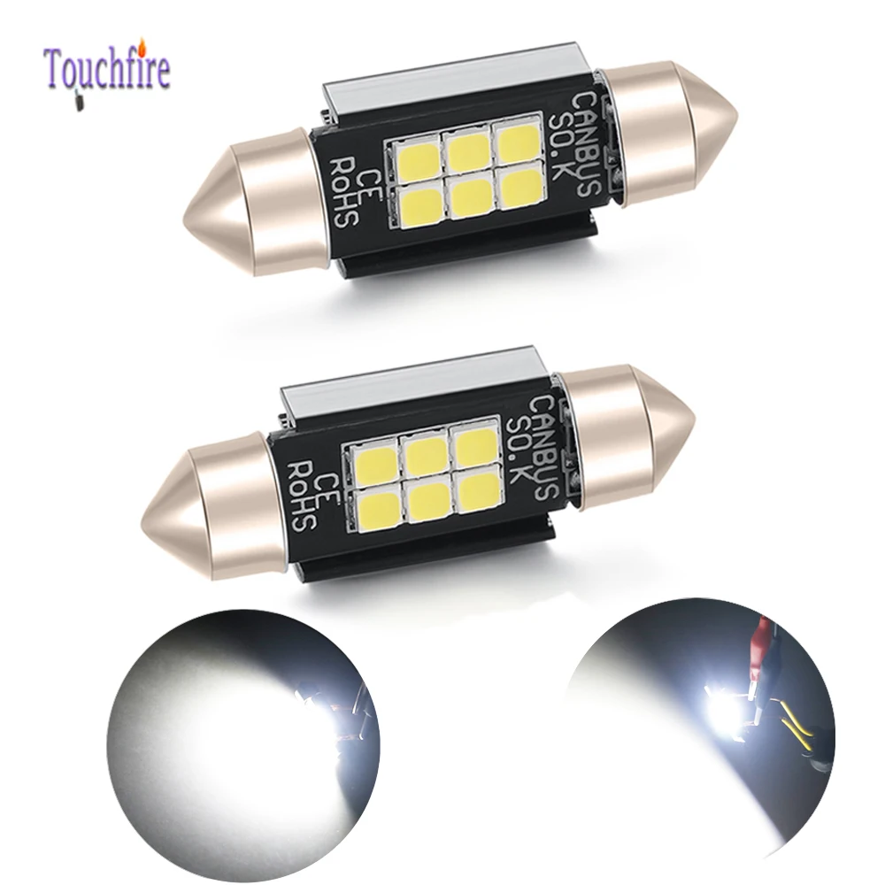 

2pcs Festoon Car bulb 31mm 36mm 39mm 41mm C5W 8led Super Bright 3030SMD Canbus Error Free Auto Interior Doom Lamp Styling Light