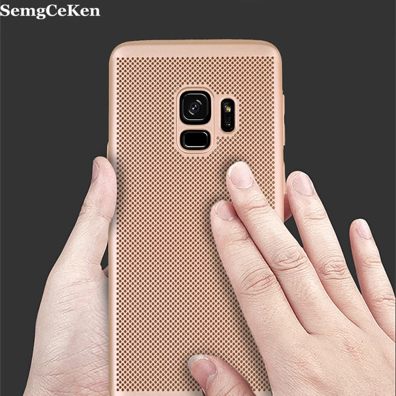 

SemgCeKen Cover Case For samsung galaxy A3 A5 A7 2016 2017 A310 A510 A710 A320 A520 A720 Breathable Phone hard back coque cases