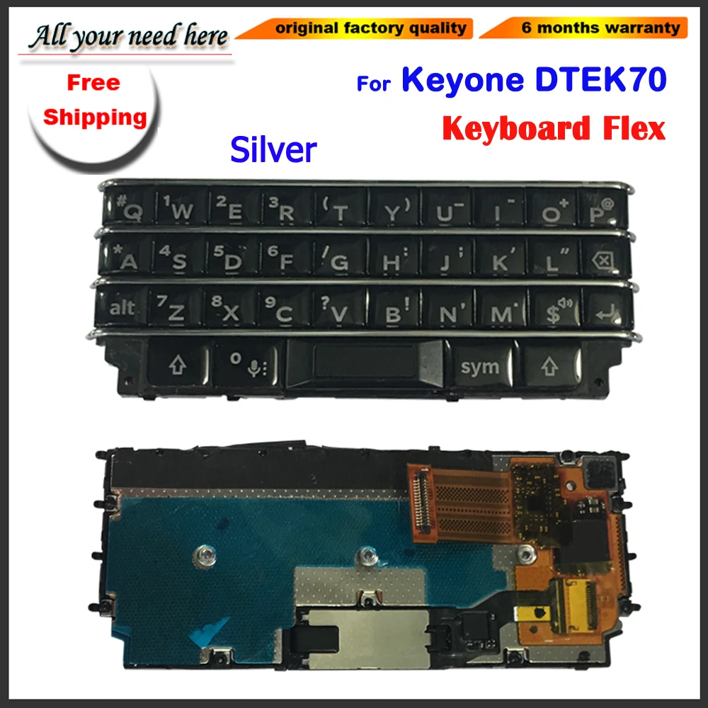  keyboard flex cable For BlackBerry keyone Dtek70 Keypad housing Back Battery Cover Door Housing Cas
