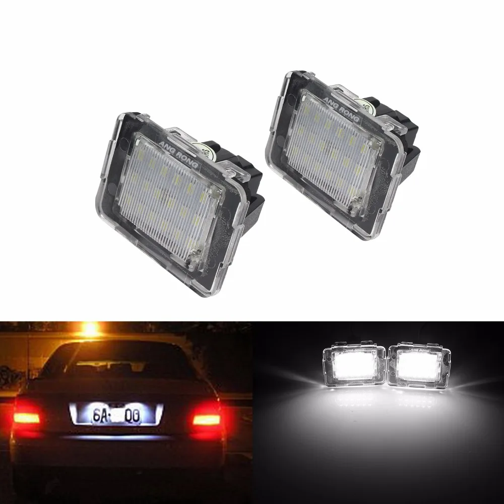 Светодиодный номерной знак ANGRONG без ошибок для Mercedes W176 W166 X156 SLK GL A ML Vito