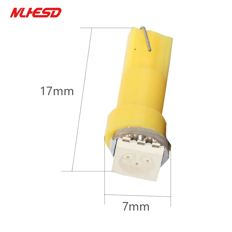 T5 led 5050 1SMD t5 лампа с клиновидной основой для приборных панелей (калибровочных