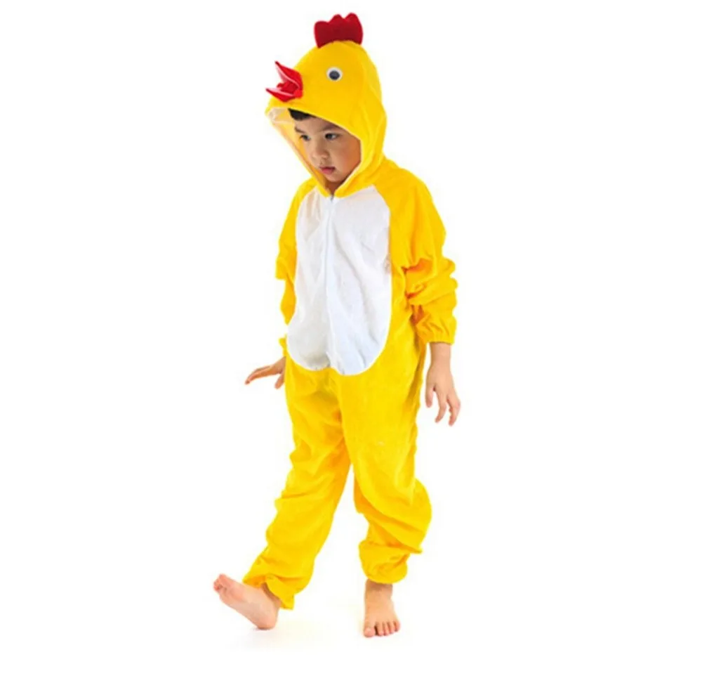 

Cute Kids Child Girl Chick Pajamas Costume Jumpsuit Dress Suit Halloween Carnival Costume