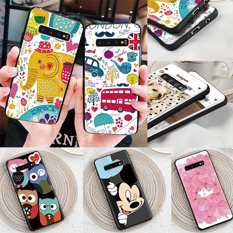 

3D Flower Emboss Cases For Samsung Galaxy A30 A40 A50 A60 A70 A6 A7 A9 2018 Cartoon Silicone Coque For Samsung A70 Case Soft TPU