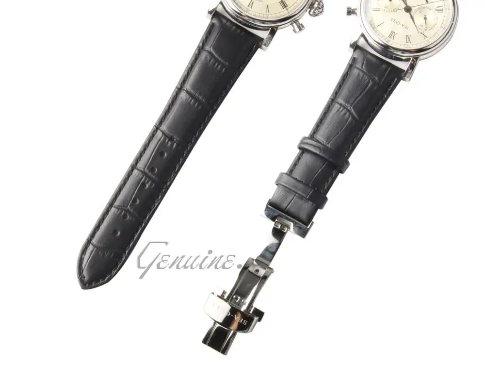 Оригинальные часы-хронограф с кожаным ремешком с изображением чайки и морской чайки, механические мужские часы M200s