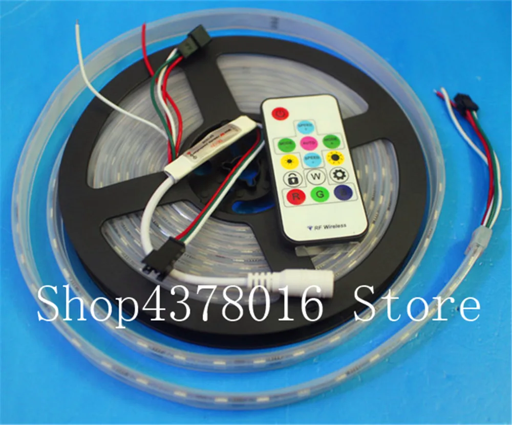 WS2811 5050 RGB Светодиодная лента 1 м/5 м 150 300 светодиодов индивидуально Адресуемая DC12V