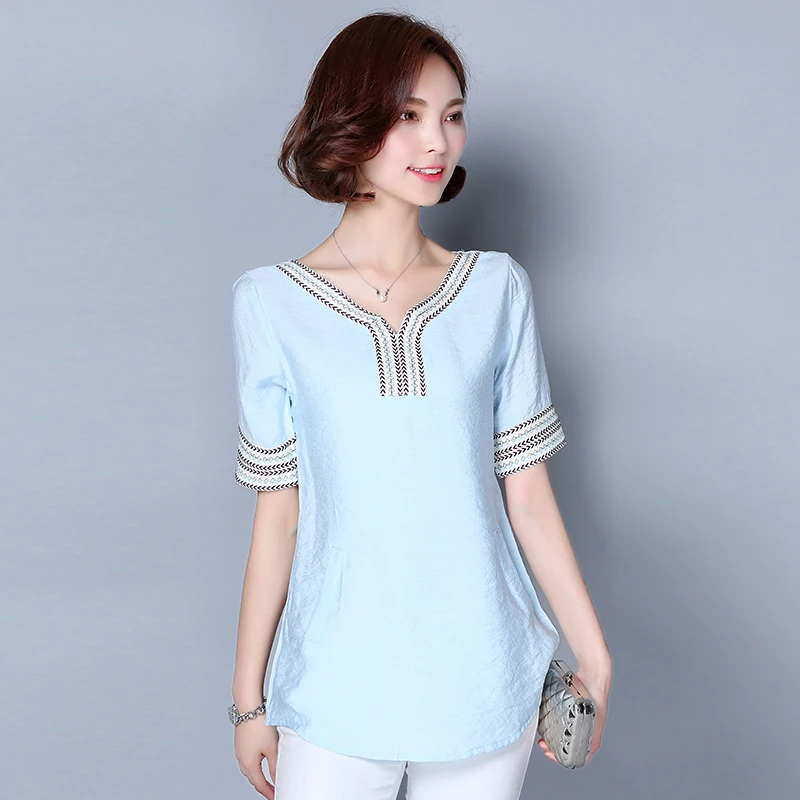Корейская модная одежда топы с длинными рукавами офисная стойка прочный фонарь рукав пуговицы блузы, шифоновая блузка размера плюс 5412 50