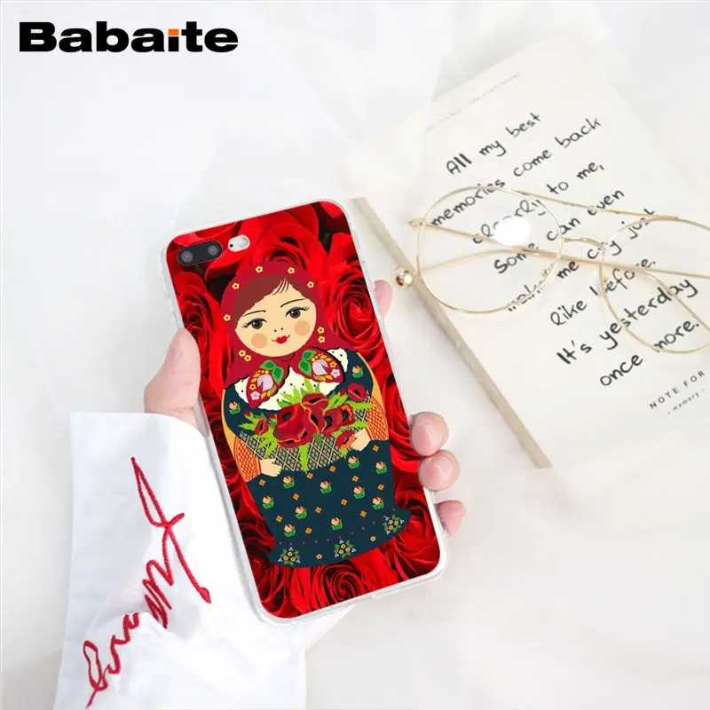 Babaite милые русские куклы матрешка чехол для телефона чехол для iphone 11 Pro 11Pro Max 8 7 6 6S Plus X XS MAX 5 5S SE XR
