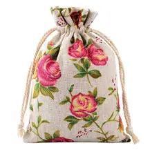 30 пачек розы шнурок сумки букет из мешковины мешок сумки подарочные сумки ювелирные изделия сумки для DIY ремесло Свадебная вечеринка