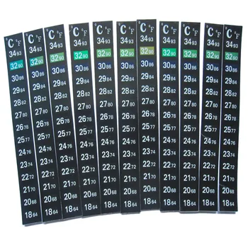 

Stick On LCD Digital Thermometer Adhesive Stick in The Aquarium Fish Tank Window Strip