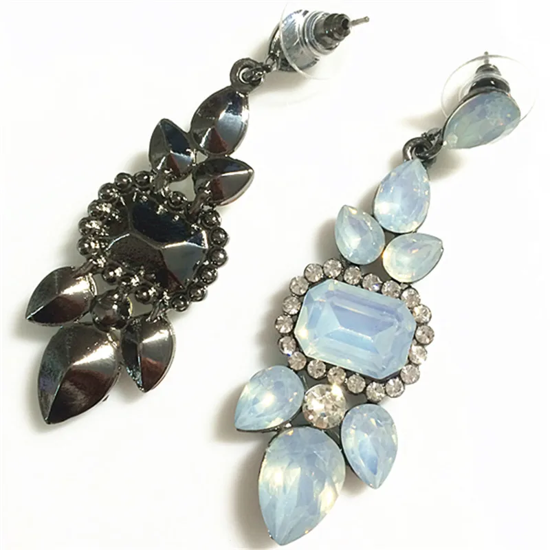 Women Fashion Jewelry New Style Earrings Handmade Champagne Glass Rhinestone sweet stud crystal Dangle Long earrings for women - Image 3