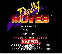 Deadly Moves 16 bit MD игровая карта для sega Mega Drive для sega Genesis