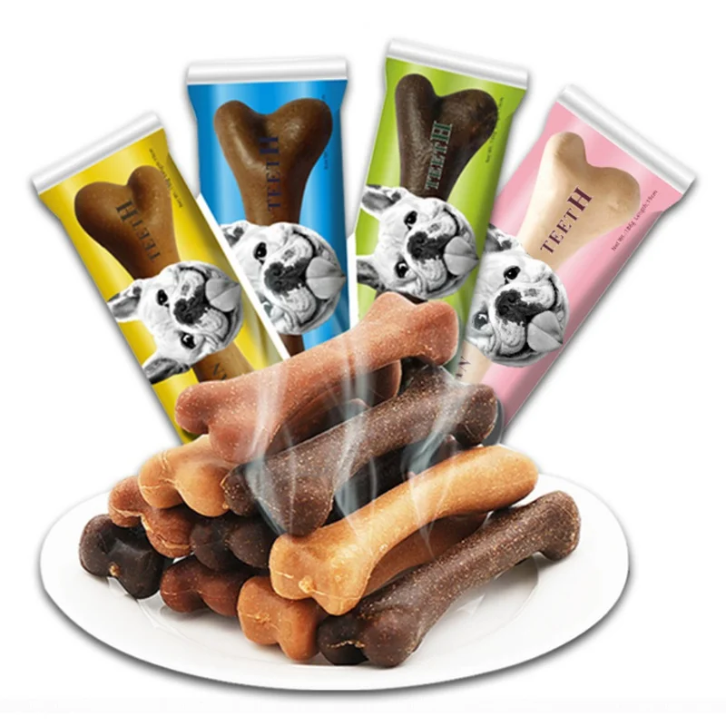 Molars Stick Bone Shaped Nutritious Puppy Training Reward Toy Teeth Cleaning Pet Cat Dog Chew Snack Multi flavor For Puppy|Игрушки для