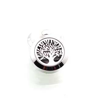 

5Pcs/lot Tree of Life Stainless Steel Screw Aroma Diffuser Locket Snap Buttons Essential Oil Perfume 18mm Snap Button Jewelry
