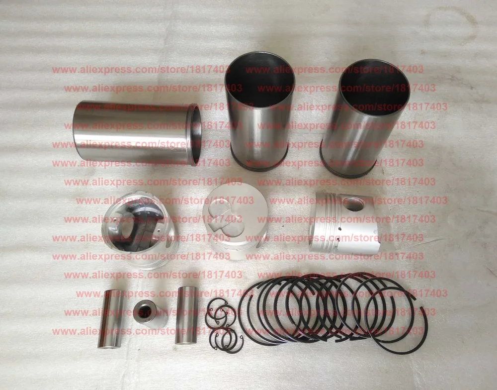 Piston, Cylinder Sleeve, Piston Ring, Piston Pin, Circlip, Mahindra Fengshou, Nj385 Engine