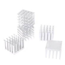 5 Pcs/Set 20*20*16mm Aluminum Heatsink Block Computer Electronic Chip Cooling