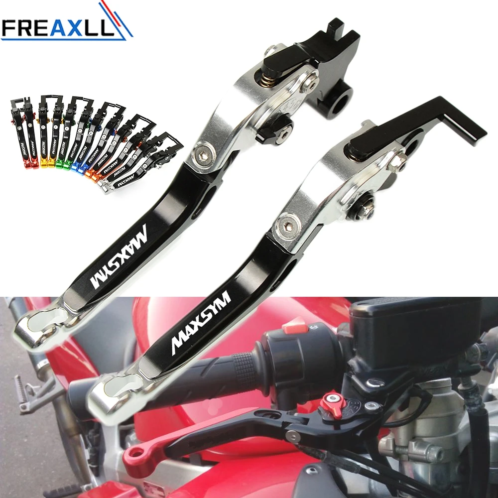 

For SYM MAXSYM 400 400i 600 600i Max CNC Aluminum Motorbike Levers Motorcycle Brake Clutch Levers Foldable Extendable Adjustable