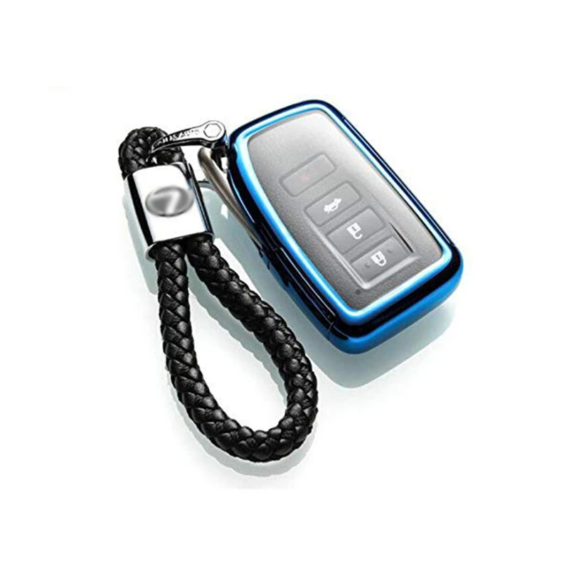 

Car Logo Emblem Key Chain Key Ring Metal Alloy BV Calf Style Black Leather Gift Decoration Accessories (Lexus) YSS-0524