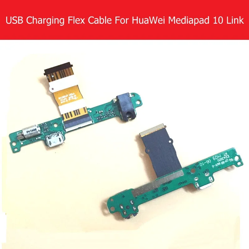 Аудио разъем и зарядное устройство USB гибкий кабель для huawei MediaPad 10 Link S10-201 вибратор+ разъем для наушников гибкий кабель Замена