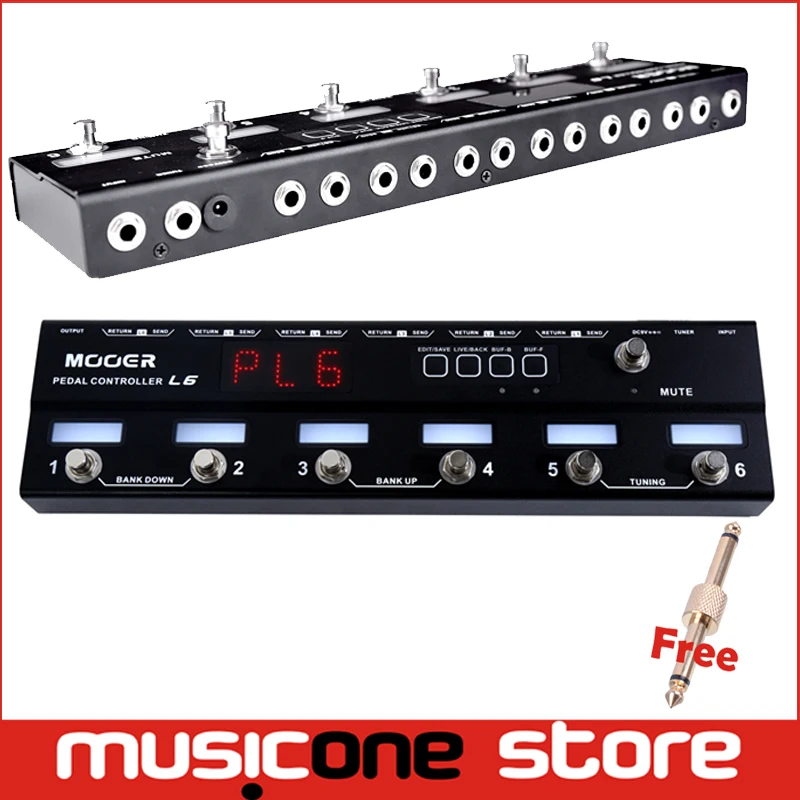 Buy Mooer Pedal Controller L6 Programmable 6 channel loop switcher true bypass