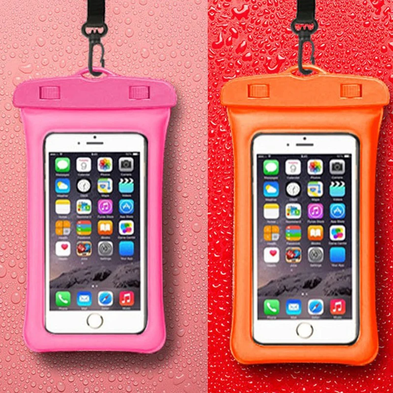 Swimming Bag 6Inch Floating Airbag Waterproof Mobile Phone Pouch Cell Phone Case For Swim Diving Surfing Beach Use dry bag,waterproof bag,waterproof phone case,swimming bag
