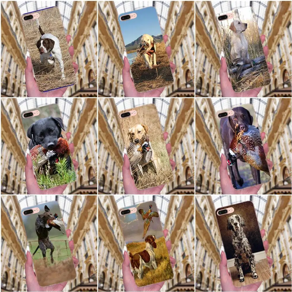 ТПУ чехлы для телефонов Sony Xperia Z Z1 Z2 Z3 Z4 Z5 compact Mini M2 M4 M5 T3 E3 E5 XA XA1 XZ Premium Huntings Guns Dog Art