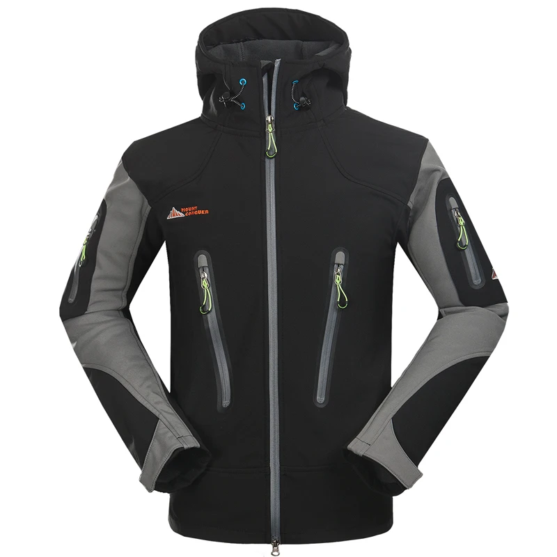 2016 Outdoor Brand Softshell Jacket Men Hiking Jacket Waterproof Windproof Thermal Jacket For Hiking Camping Ski