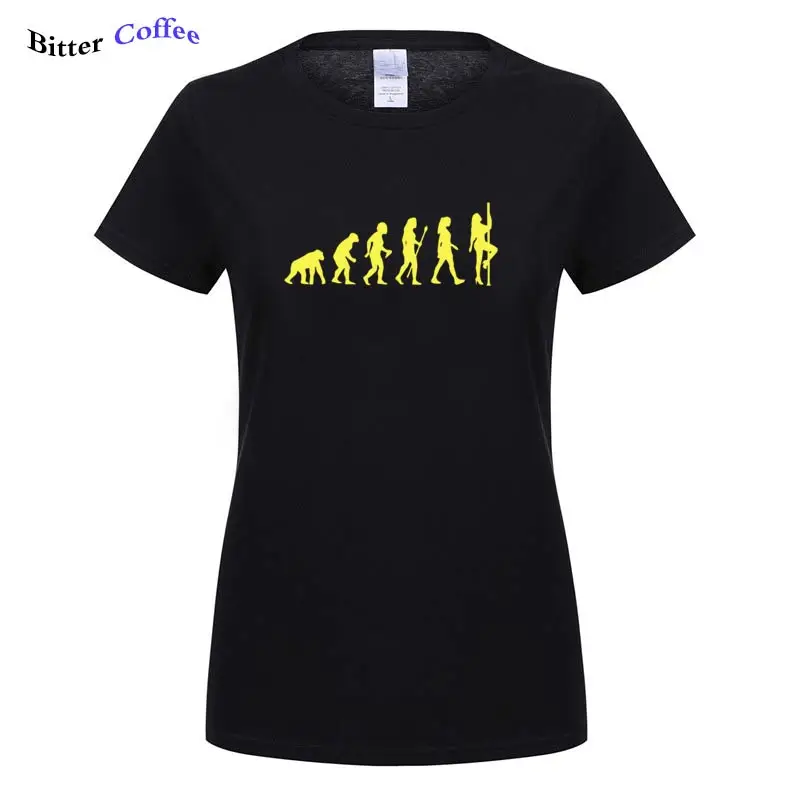 

2019 summer new cotton women Short sleeve T Shirt Women's Pole Dancing Evolution Printed t-shirt tops tee S-3XL