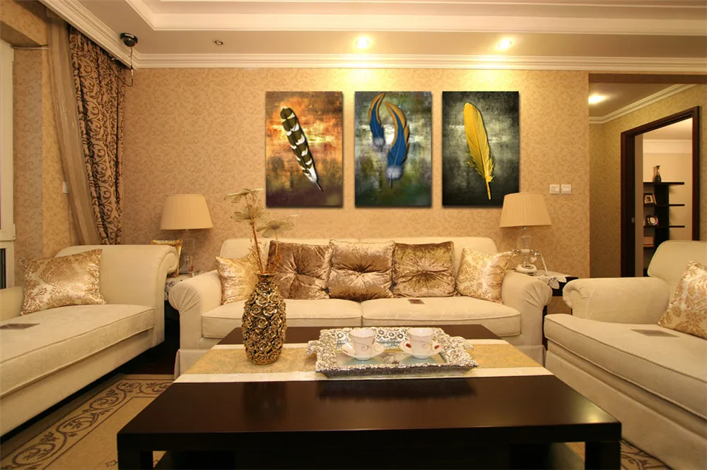 Oil-Paintings-on-Canvas-Feather-White-Modern-Abstract-Oil-Painting-Wall-Art-Home-Decor-Picture-for (3)