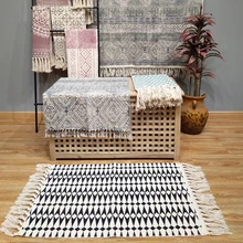 Коврик из хлопка для гостиной/спальни/прихожей/кухни/прачечной, моющийся уютный ковер