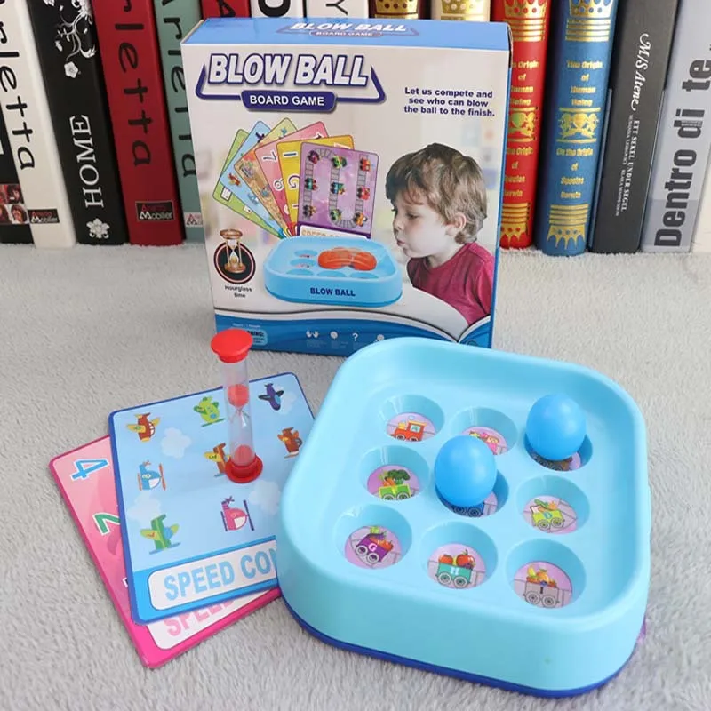 

Candice guo plastic toy blow ball desktop board game Challenge Route match good luck game baby play house kid birthday gift 1set