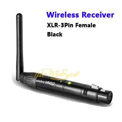 2.4G ISM 126ch wireless DMX512 3pin XLR transmitter Receiver adapter for par stage light signal control (1)